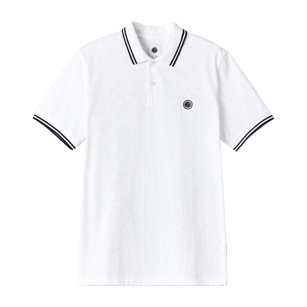 Pretty Green Mens Collared Polo Shirt / White